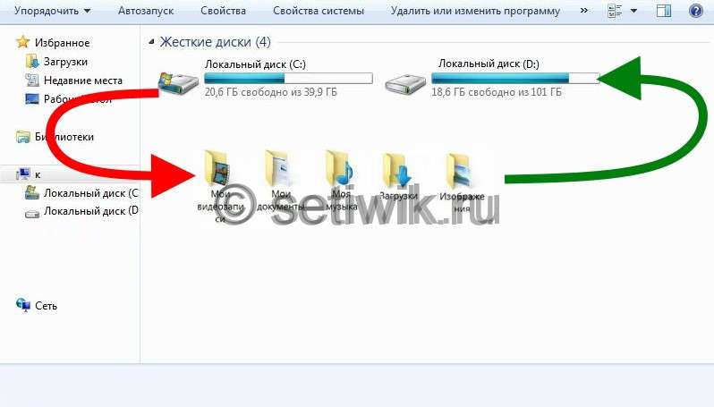 Как скинуть фото на диск Как перебросить программы с диска с на диск д
