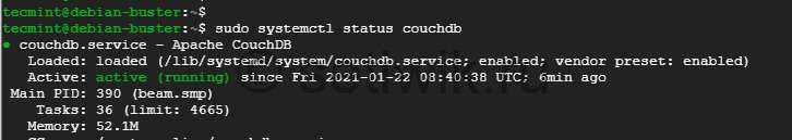 Проверка Статуса CouchDB