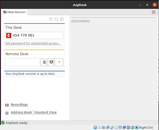 Приложение AnyDesk Ubuntu