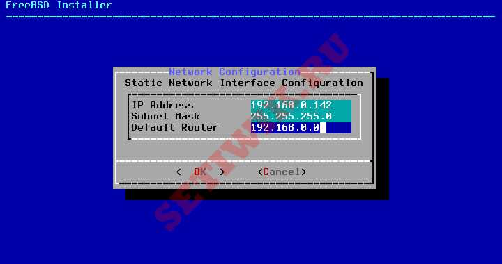 Установка IP - адреса во FreeBSD
