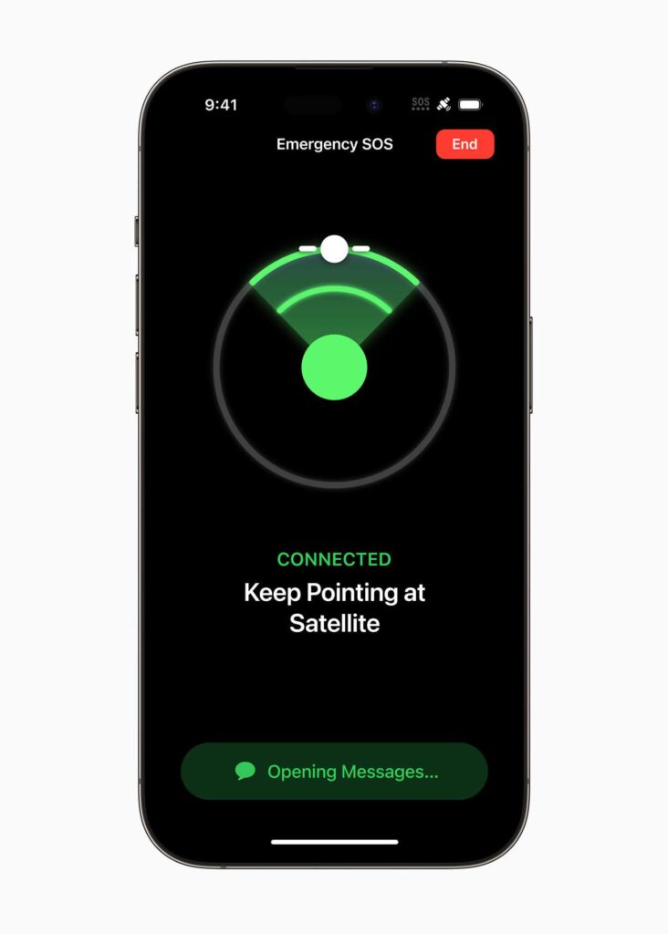 Сервис спутниковой связи iPhone 14