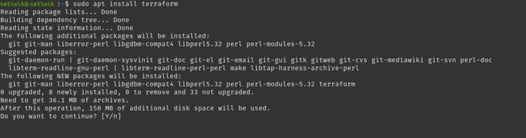 Установка Terraform в Debian 11