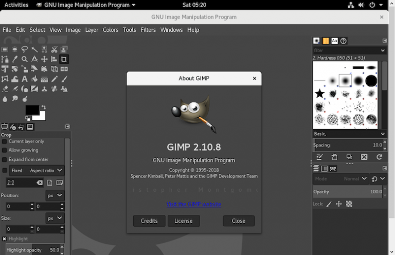 Как установить GIMP в Fedora 39 - Руководство